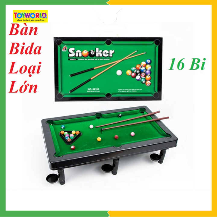 Đồ Chơi Bàn Bida TOYWORLD Size Lớn 16 Viên Bi, Thiết Kế Chắc Chắn, Chất Liệu Siêu Bền