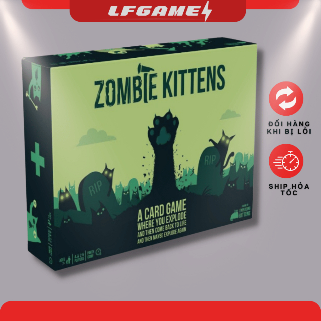Bộ trò chơi boardgame mèo nổ zombie kittens