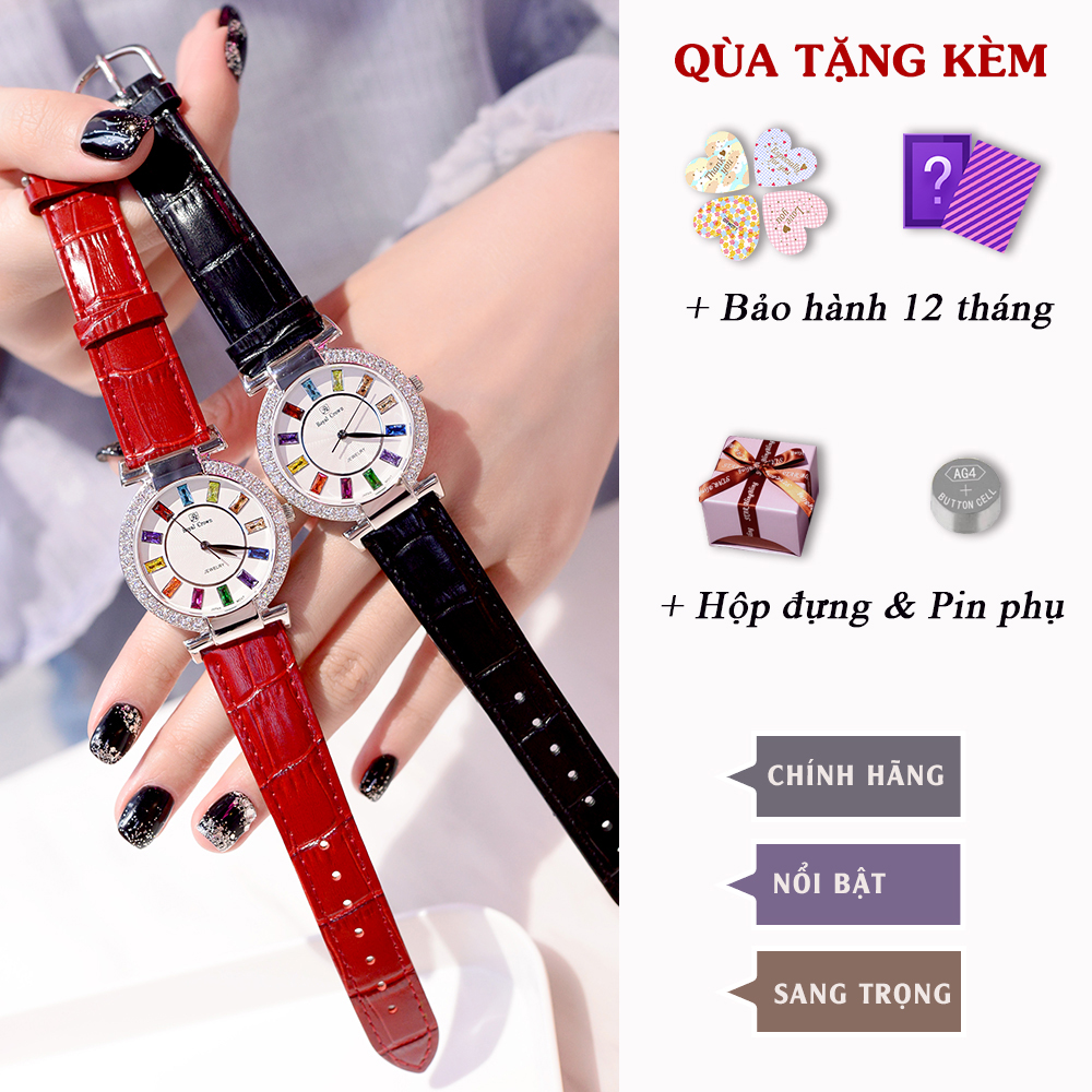 Đồng hồ nữ KING TIME Đính Đá Ruby Rainbow - Mặt to nổi bật, , Đồng hồ nữ hàn quốc, Đồng hồ nữ thời trang, Đồng hồ nữ chống nước, Đồng hồ nữ đẹp, Đồng hồ nữ thể thao 11