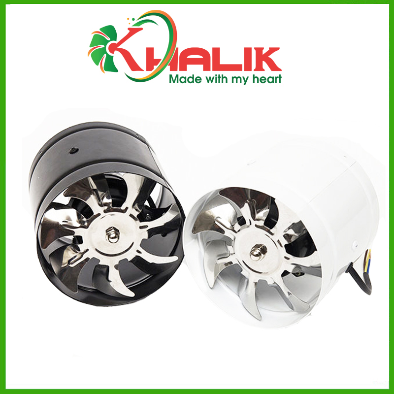  Quạt thông gió đường ống 100mm 150mm 200mm 250mm 300mm - Quạt hút tăng áp đường ống chất liệu thép - Động cơ dây đồng 100%  Không phải động cơ dây nhôm như hàng khác  