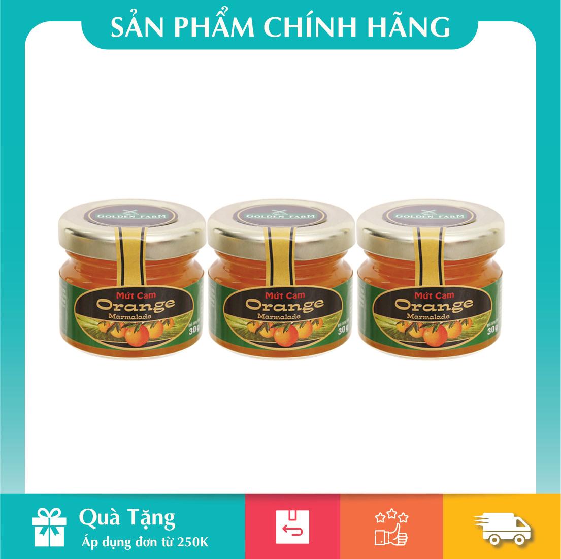 Lốc 3 hủ mứt cam golden farm