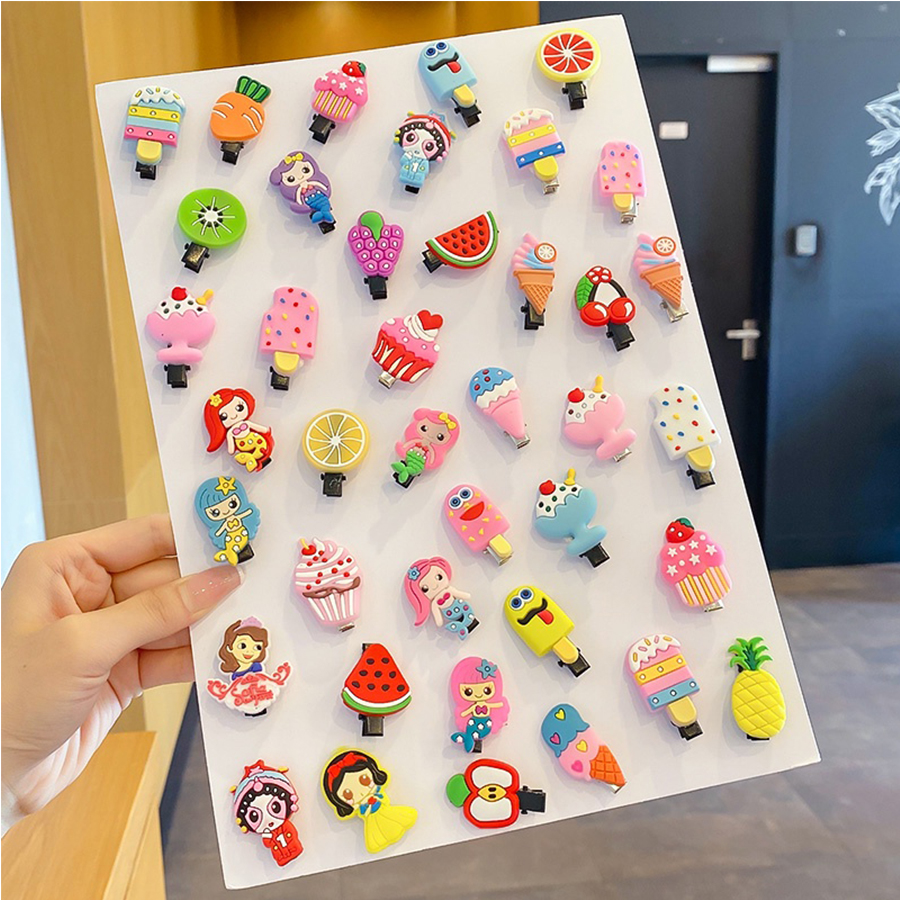 Sét kẹp tóc đáng yêu cho bé gái Phong cách hàn quốc cute -Nguyên sét bao gồm 10 chiếc kẹp tóc cho bé Hebikids
