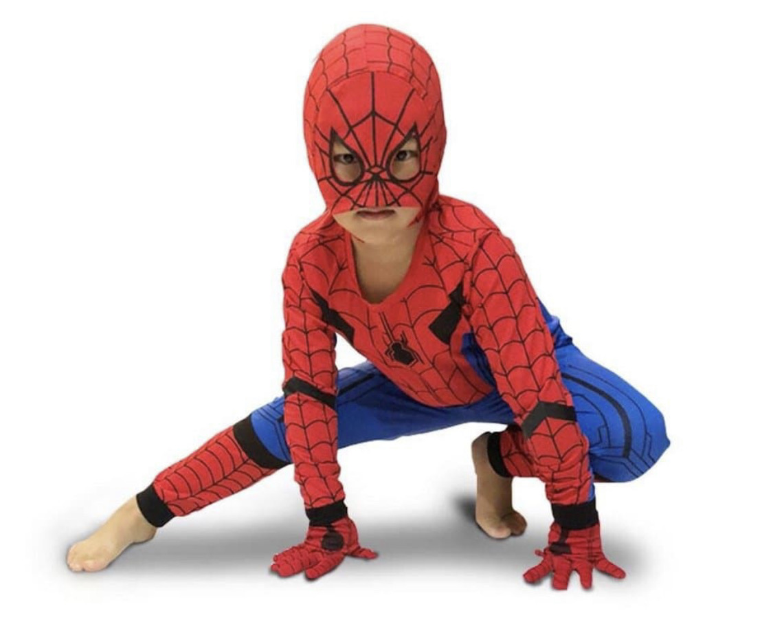 TẶNG MẶT NẠ  khi mua quần áo siêu nhân nhện dài tay cho bé trai size