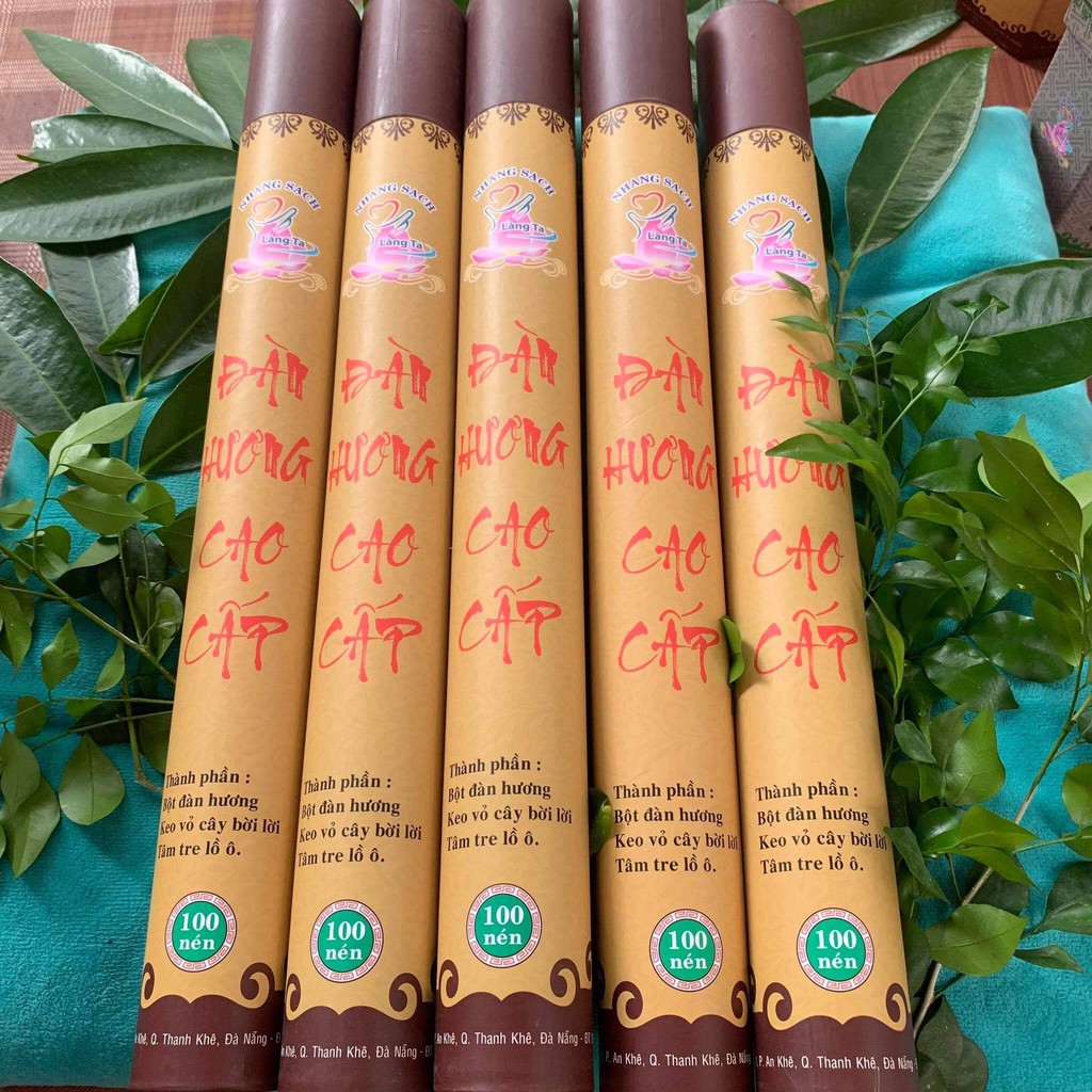 🙏🙏Nhang Đàn Hương Làng Ta 100 nén 40cm, nhang sạch thiên nhiên, an toàn, ít khói không cay mắt, không cuốn tàn🙏Decor Home An🙏