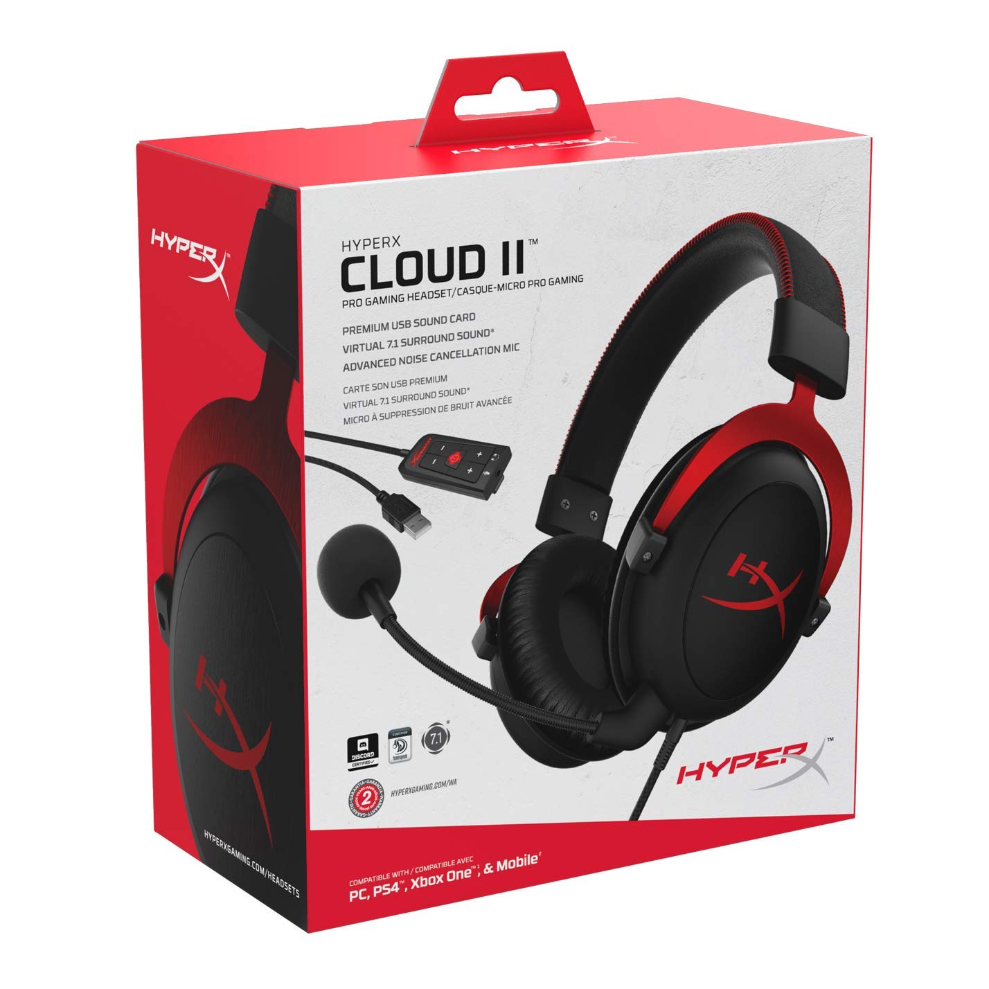 Tai nghe Kingston HyperX Cloud II Gaming Red