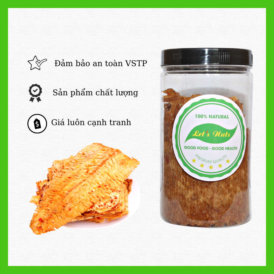 Mực cán tẩm gia vị loại ngon lon pet 200g chuẩn ăn vặt tặng kèm tương ớt HuTo Store