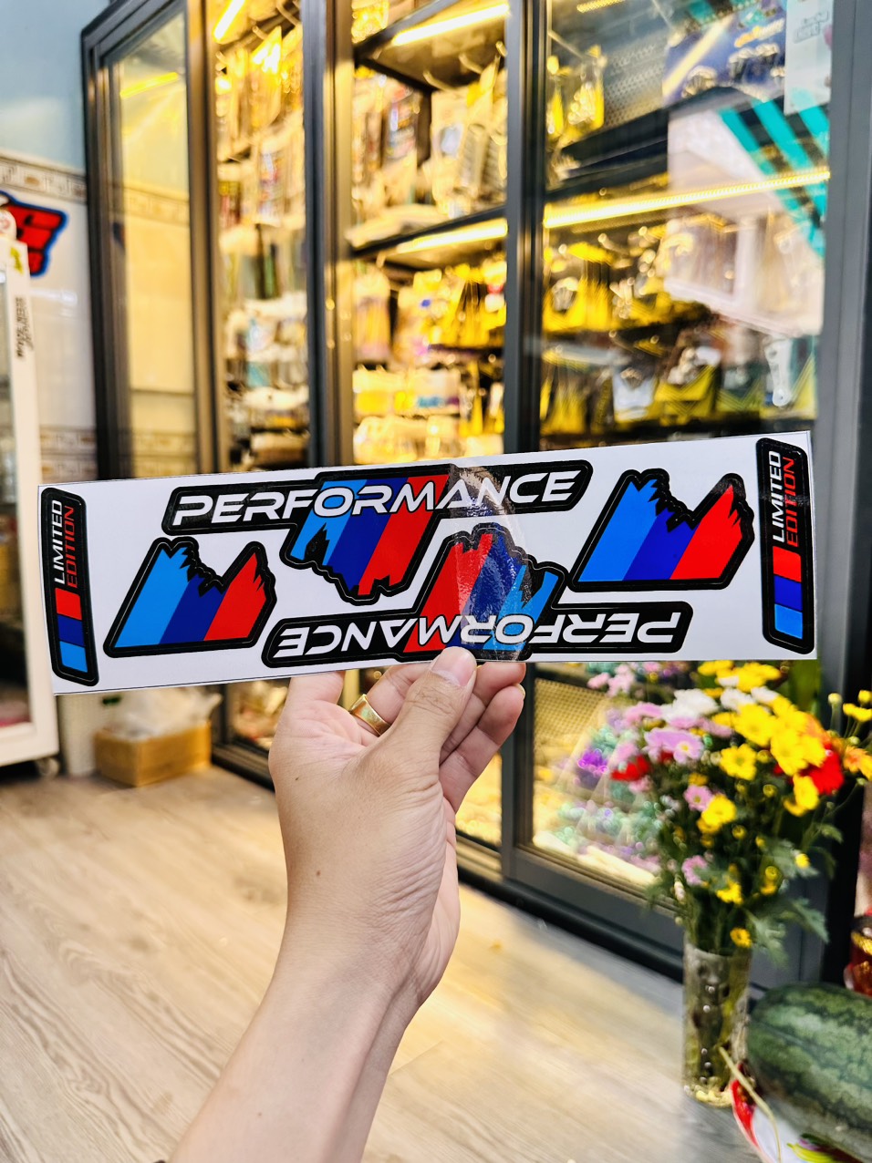 Tem sticker logo performance dán trang trí xe chống thấm nước