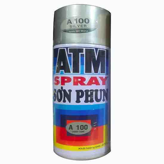 Sơn xịt lót ATM A100 400ml ( bạc lót)