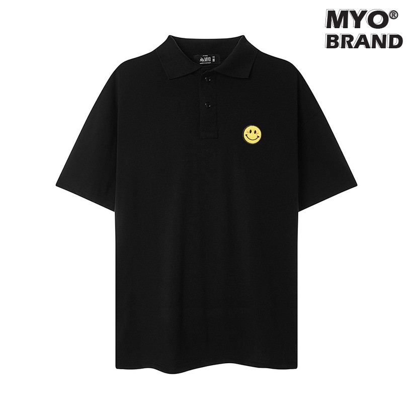 Áo Polo Cá Sấu MYO Vải Cotton Thêu Smile