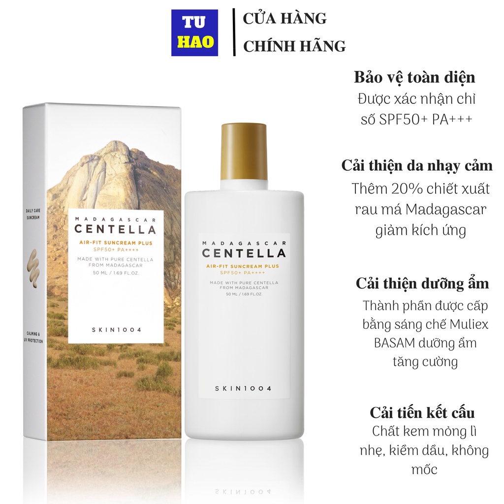 Kem chống nắng Skin1004 Madagascar Centella Suncream SPF50+ PA++++ 50ml