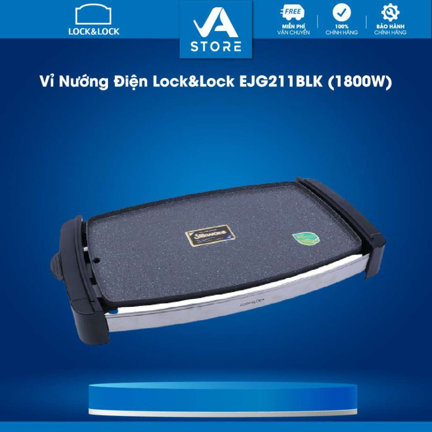 Vỉ nướng điện lock&lock ejg211blk