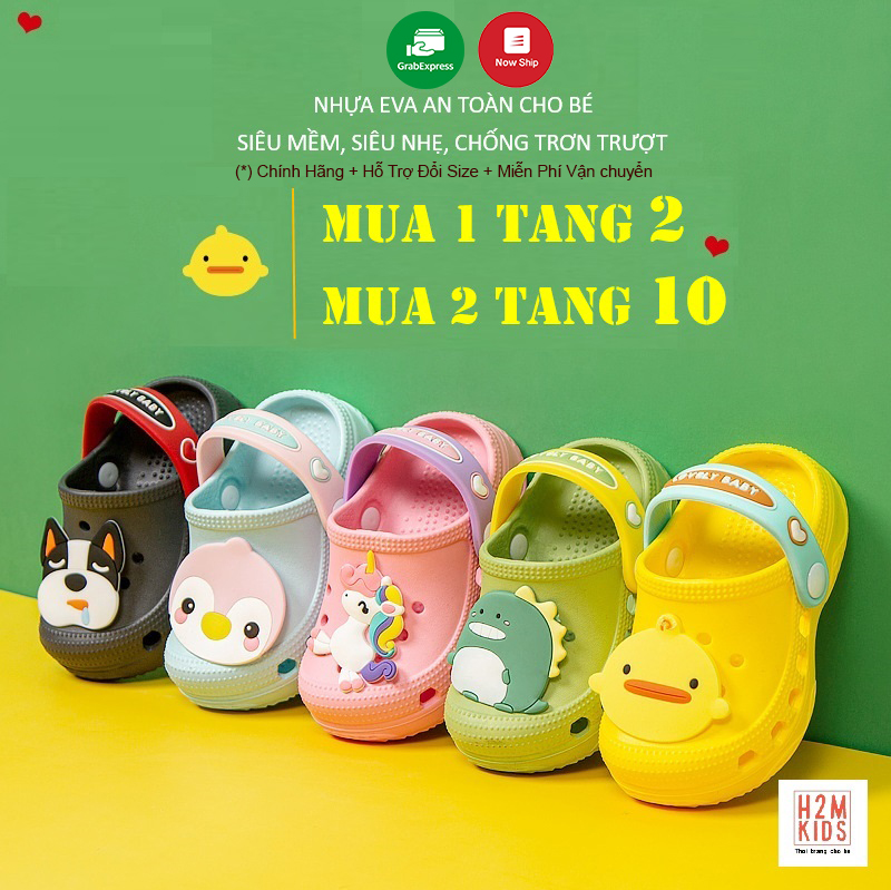 [Voucher giảm 20K] Dép cross cho bé Cheerful Mario, sục trẻ em siêu nhẹ chống trơn trượt chính hãng
