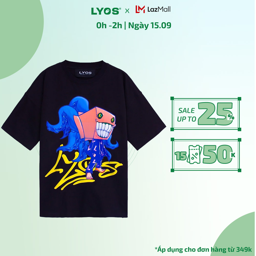 Áo thun lyos truck t-shirt đen