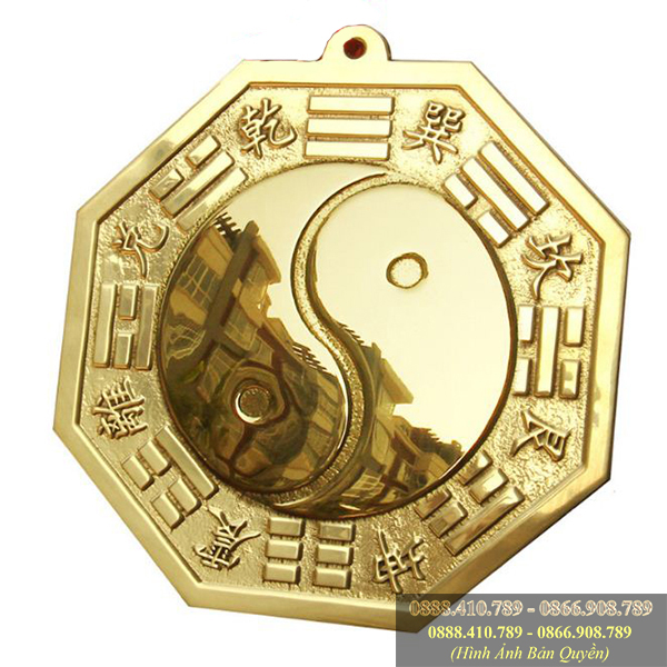 Gương Bát Quái Đồng phẳng - Gương bát quái đồng nguyên chất