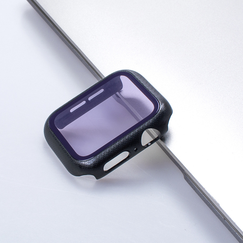 [COD] Vỏ Đồng Hồ Apple Thích Hợp 456 Thế Hệ 123 Thế Hệ PC Vỏ Cứng Bằng Sợi Carbon Vỏ Màng Bảo Vệ Hai Trong Một