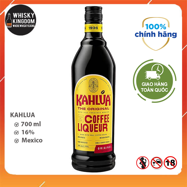 Hàng chuẩn kahlua hương vị cafe dùng để pha chế