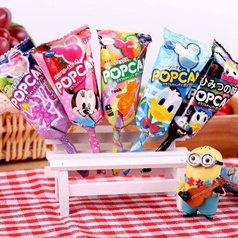 Combo 10 chiếc kẹo mút Glico Popcan Mickey Nhật Bản