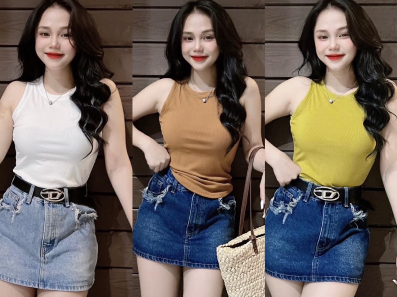 Áo thun ôm ba lỗ tăm quảng châu