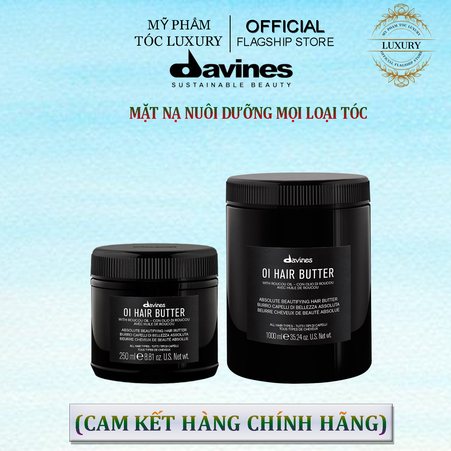 Dầu hấp davines oi hair butter nuôi dưỡng mọi loại tóc 250ml - 1000ml