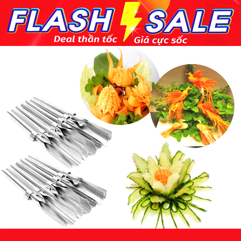 [HCM]Combo 14 dụng cụ tỉa rau củ nghệ thuật.