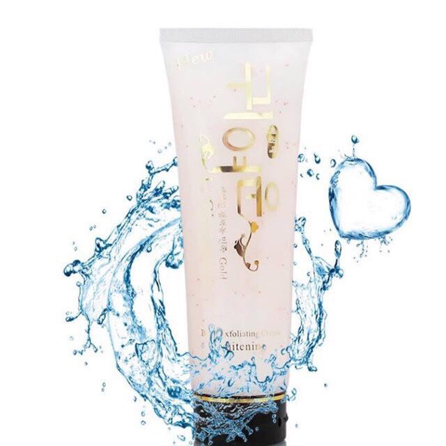 Tẩy Kì Hạt Hàn Quốc xịn,Tẩy Tế Bào Chết Body Gel Gold Whitening 300g,