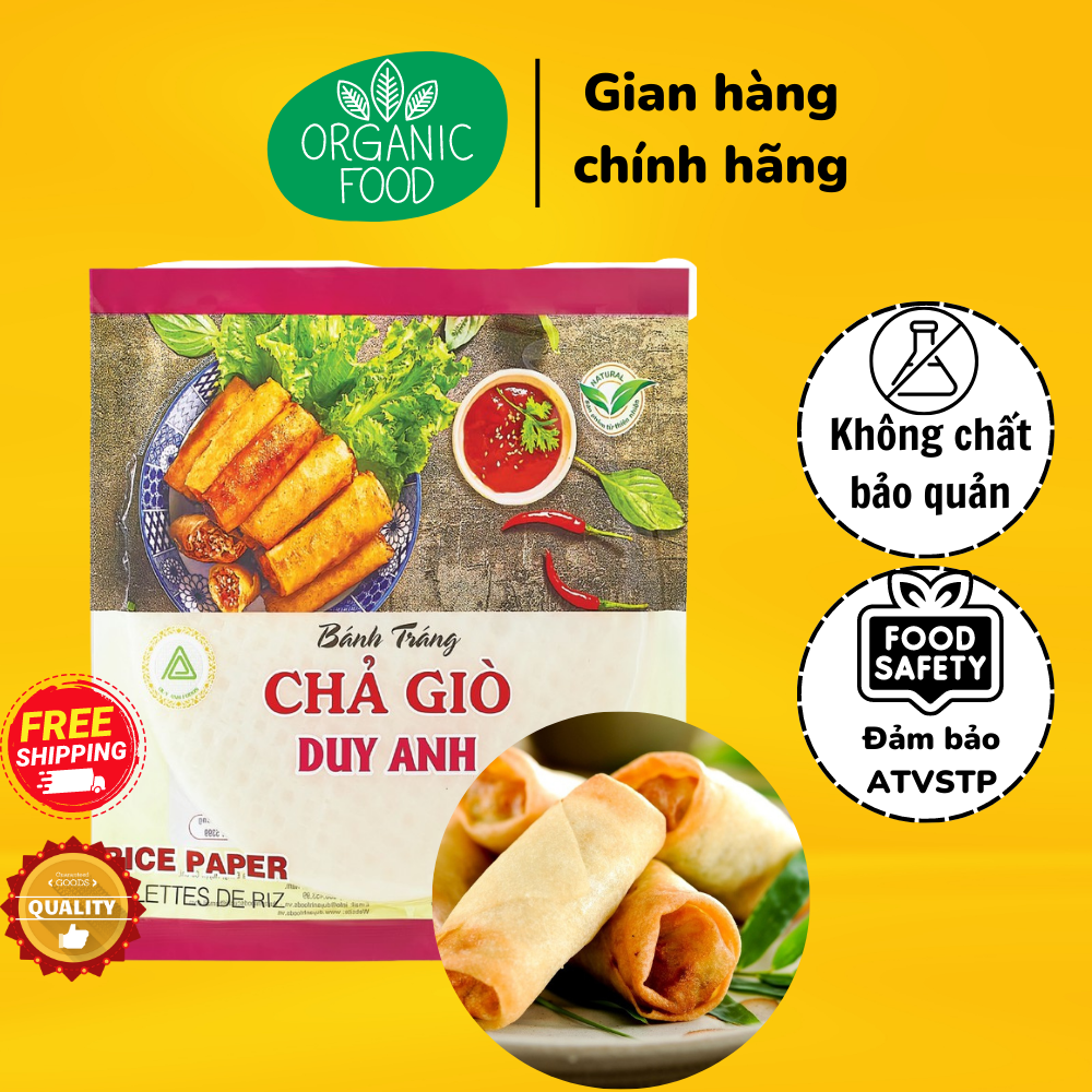 Bánh tráng chả giò 22cm tròn duy anh foods - rice paper