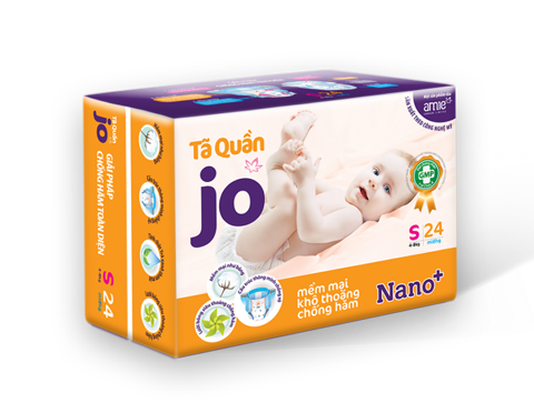 Bỉm jo quần (sz s24 từ 4-8 kg 24 miếng )