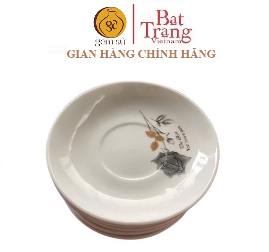 Bộ 6 đĩa hoa hồng xanh đen