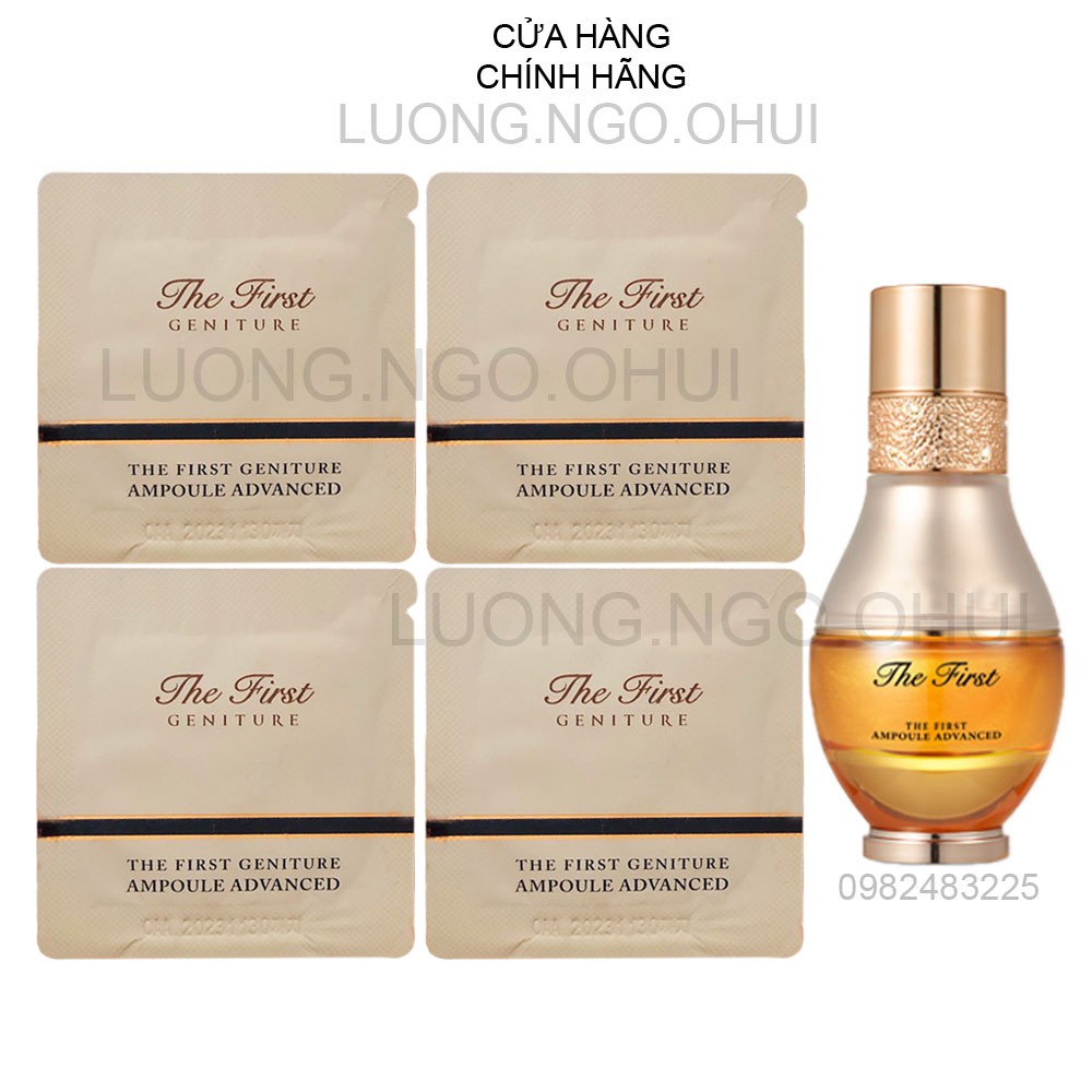 Gói tinh chất vàng Ohui The first tái sinh trẻ hóa da toàn diện với vàng 24k - ohui the first genitu