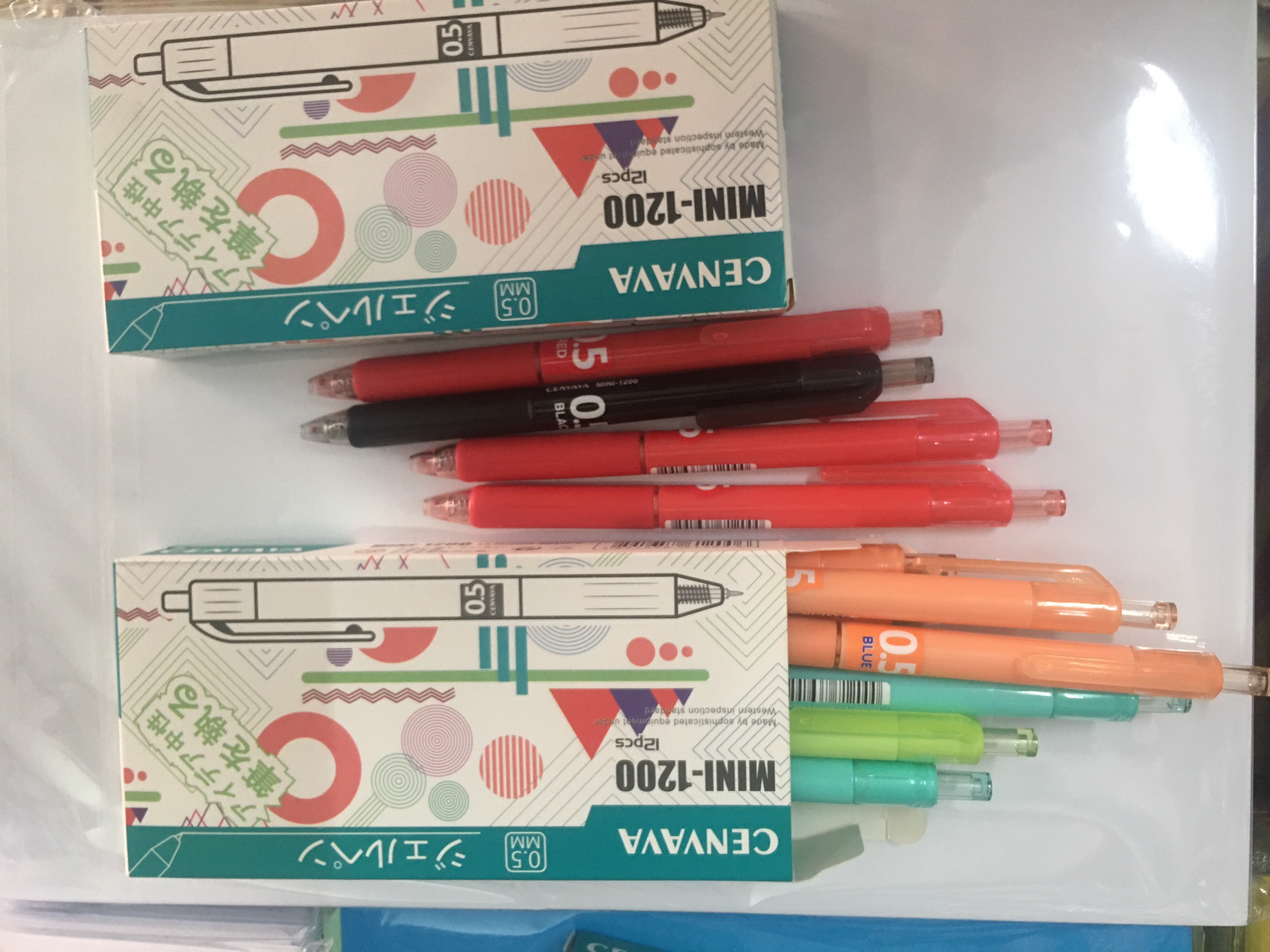Hộp bút gel mini 1200 cenvava 0.5mm