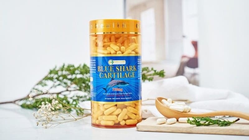 Sụn cá mập Golden Health Blue Shark Cartilage 750mg 365 viên