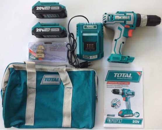 Máy khoan văn vít dùng pin total tidli2002 20v