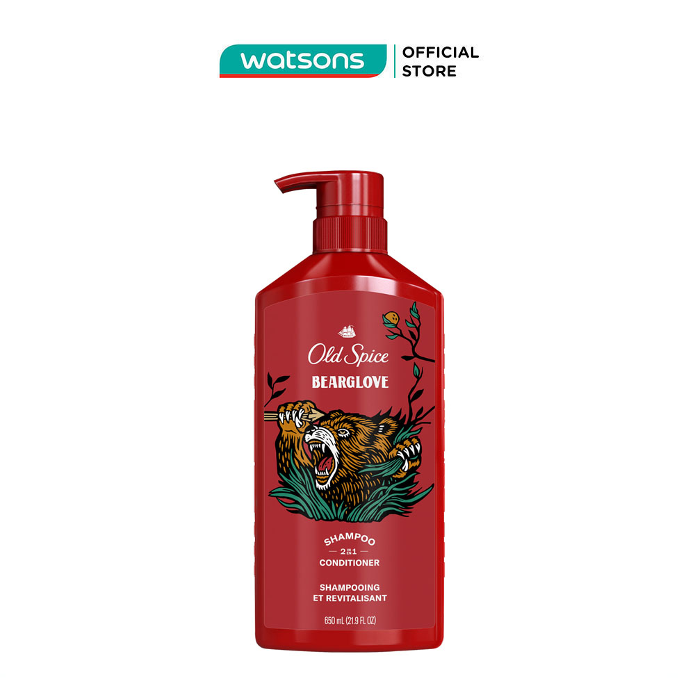 Dầu Gội & Xả Cho Nam Old Spice Bearglove 2in1 650ml