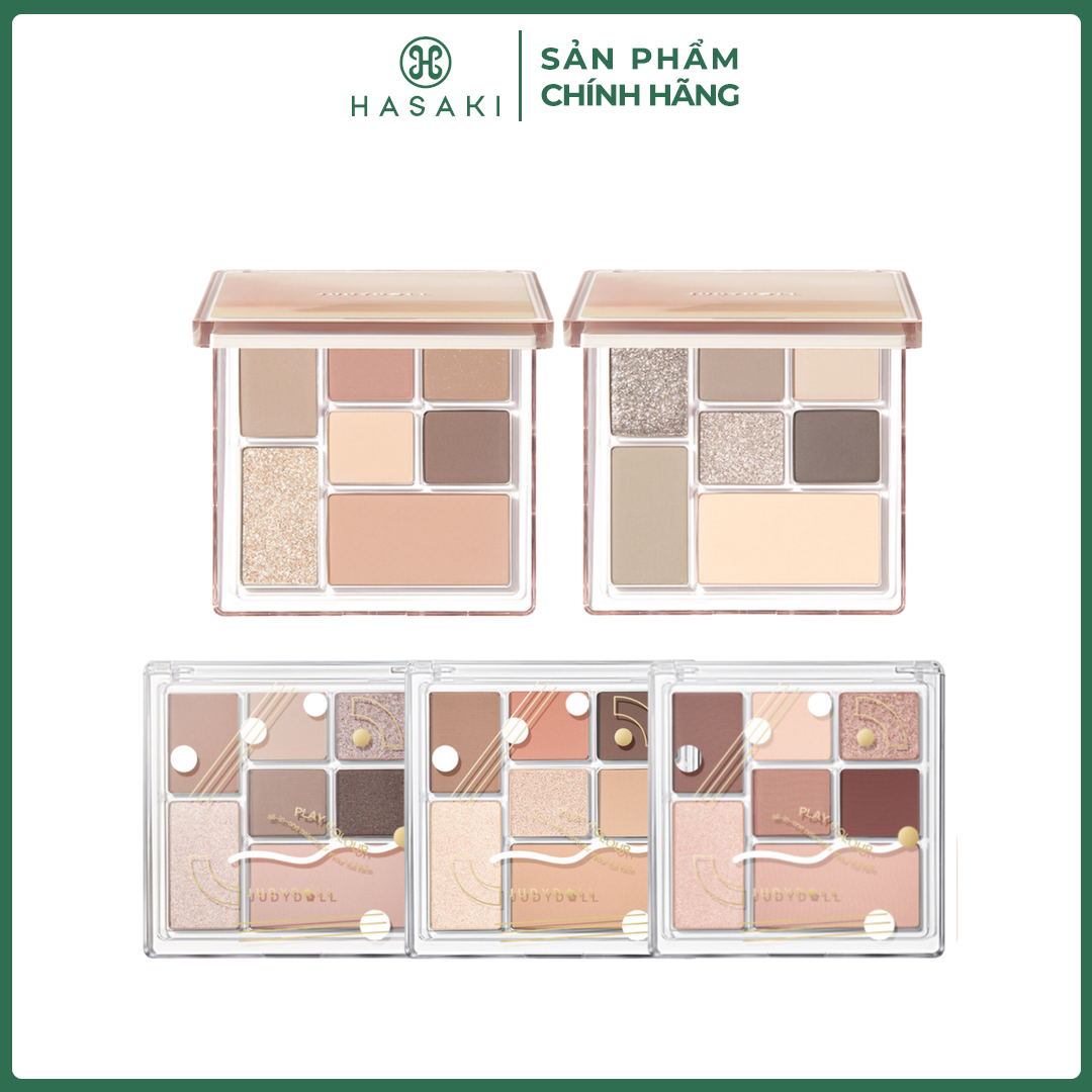  Bảng Phấn Mắt Judydoll 7 Màu - 26 Tông Nâu Nude 8.5g Hasaki Sản Phẩm Chính Hãng 