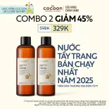 COMBO 2 - Bigsize Nước tẩy trang bí đao 500ml tẩy sạch makeup và giảm dầu 500ml