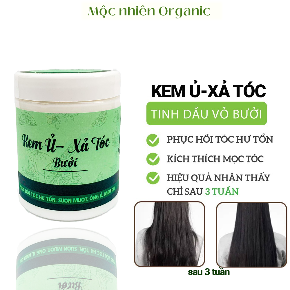 Kem ủ tóc bưởi kích thích mọc tóc,phục hồi tóc hư tổn từ tinh dầu bưởi nguyên chất