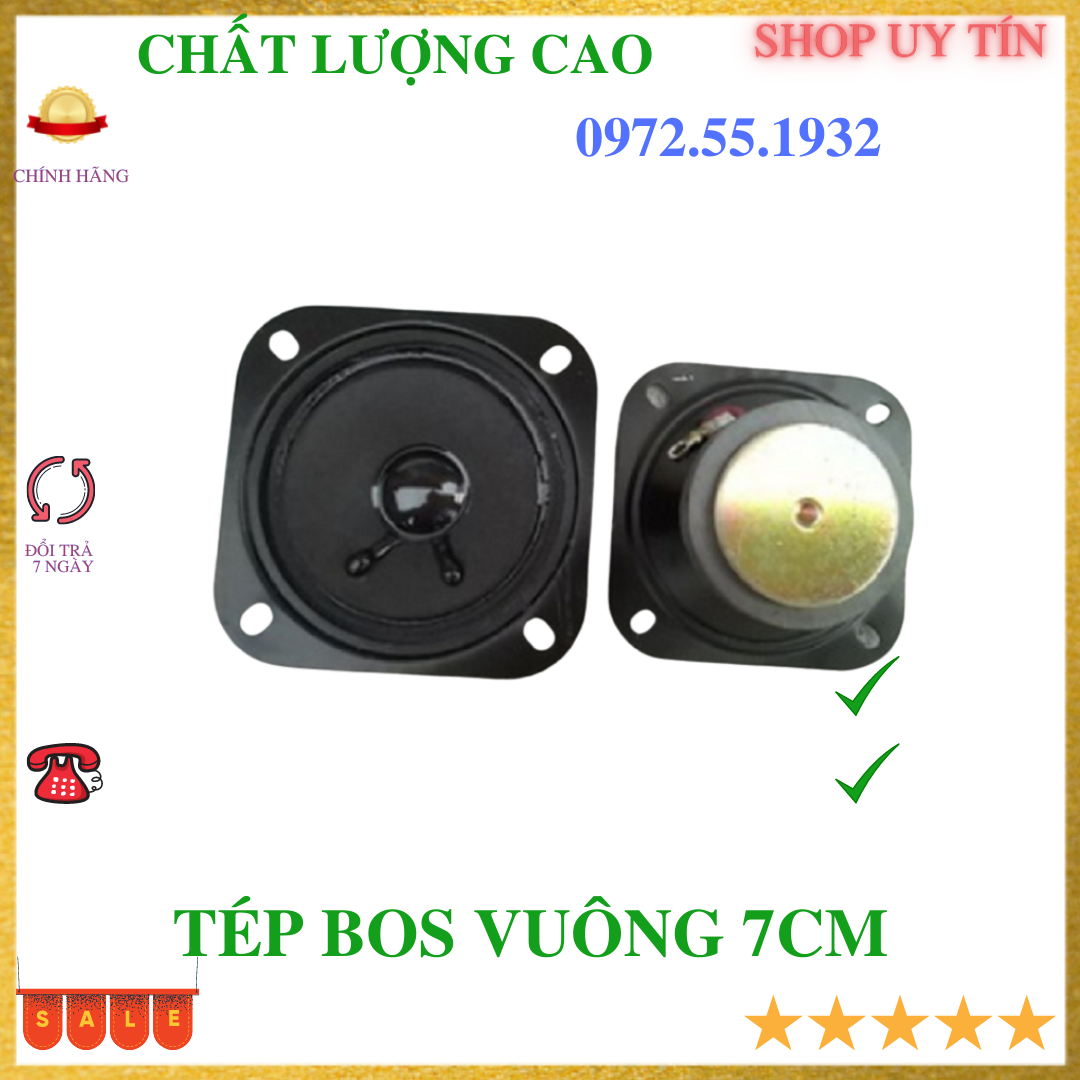 2 Loa tép bos vuông 7cm rất đẹp giá 1 đôi