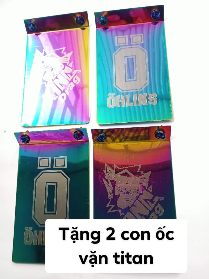 Che phuộc sau xe máy exciter-winner-reder-sonix-..inox xi titan tặng kèm 2 con ốc vặn titan-không  gãy.