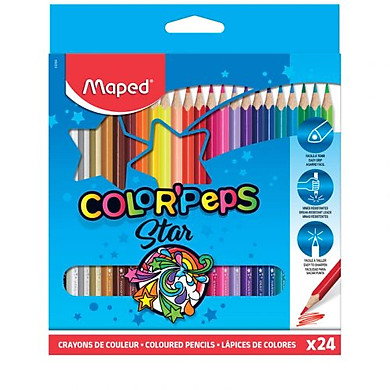 Chì màu maped - 24 cây - hộp giấy