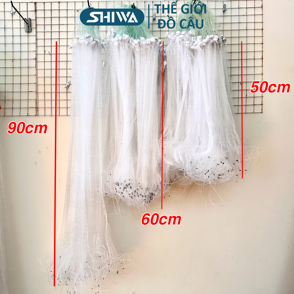 Lưới Đánh Cá Lòng Tong, Lưới Bắt Cá Nhỏ, Tôm, Tép Dài 40m - Lưới Giăng Cá Mương Ao Hồ Sông Suối, Đồ Câu Dụng Cụ Đánh Cá SHIWA