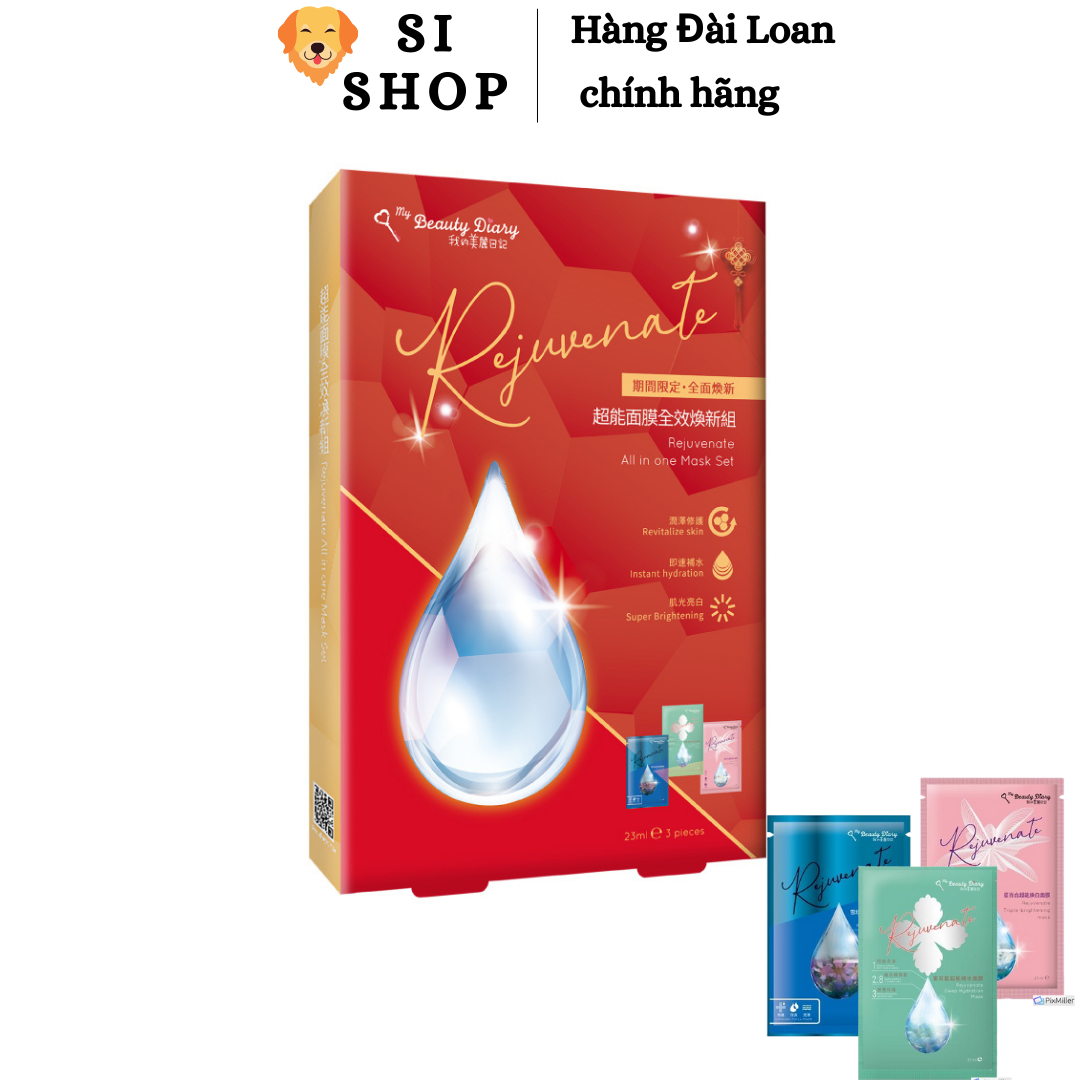Combo 3 miếng mix mặt nạ My Beauty Diary Rejuvenate - Hàng nội địa Đài Loan