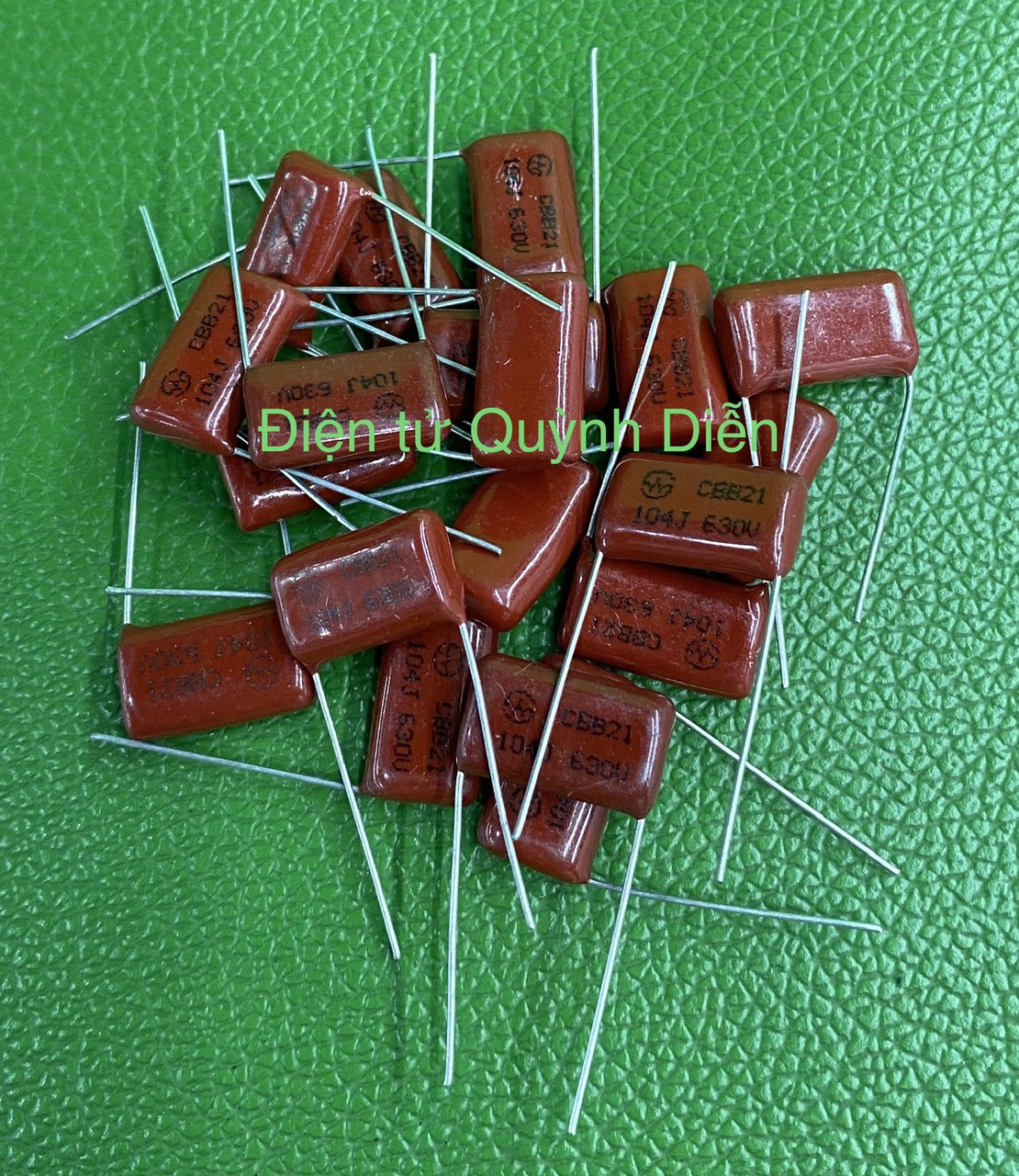 Combo 10 con tụ cbb22 104j - 104k 630v nâu
