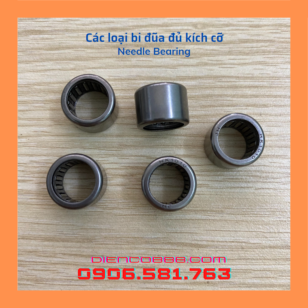 (Combo 5 cái) Ổ bi đũa - Bạc đạn đũa các cỡ - Needle Bearing (Chọn kích thước cần mua ở phần kích thước)