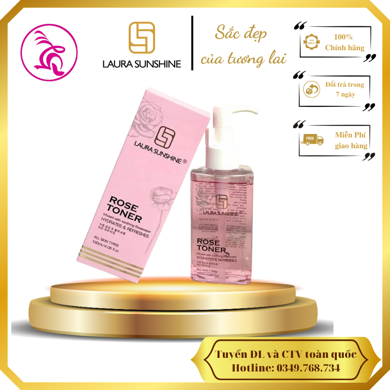 Tinh chất hoa hồng cân bằng da Laura Sunshine Roser Toner 120ml Nhật Kim Anh