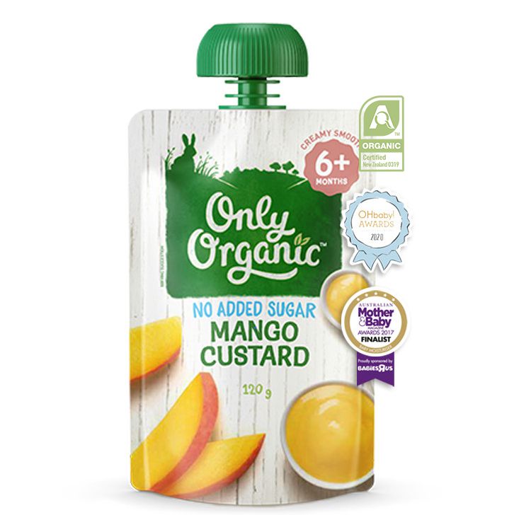 VÁNG SỮA DINH DƯỠNG HỮU CƠ VỊ XOÀI CHO BÉ TỪ 6 THÁNG “ONLY ORGANIC” - ONLY ORGANIC MANGO CUSTARD