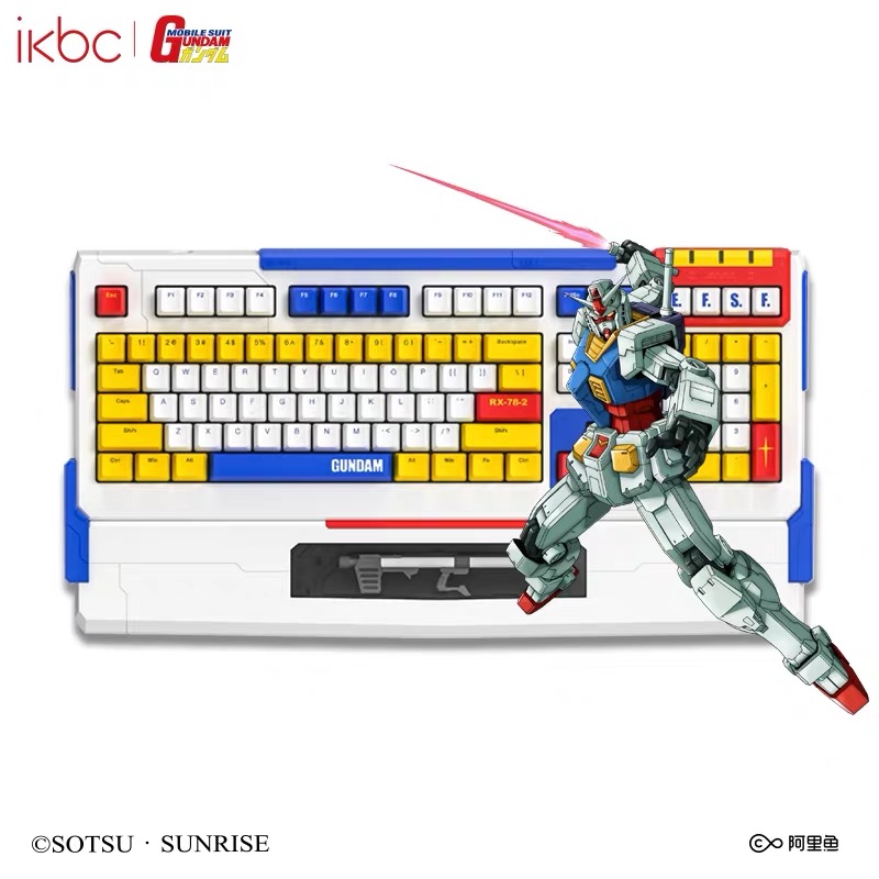 Bàn phím cơ không dây IKBC 2.0 cherry phiên bản Gundam gaming RX-78-2 của Đức chính hãng