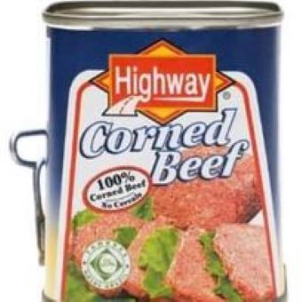Thịt bò bắp muối đóng hộp Corned Beef Highway 340g best seller tại các cửa hàng siêu thị toàn nước Mỹ HSD đến năm 2026