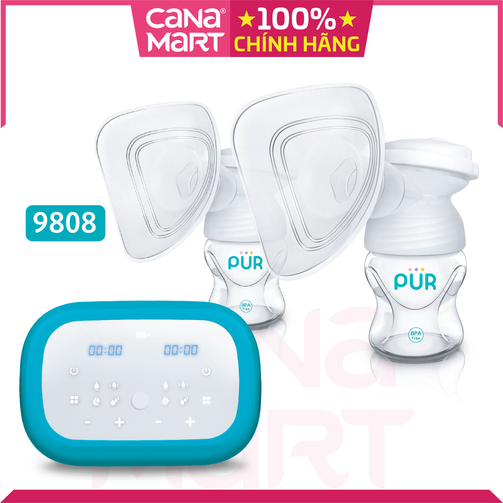 Máy hút sữa bằng điện - bộ đôi tiện lợi Pur