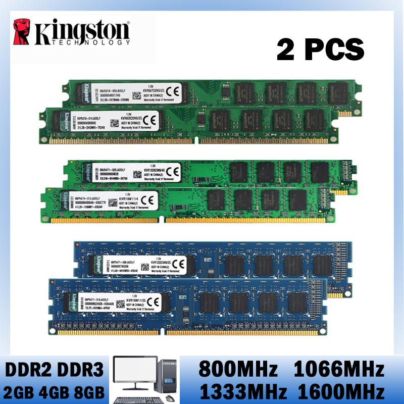 Bảo hành 3 năm 2 chiếc RAM bộ nhớ PC Máy tính để bàn PC2 DDR2 2GB 800MHz