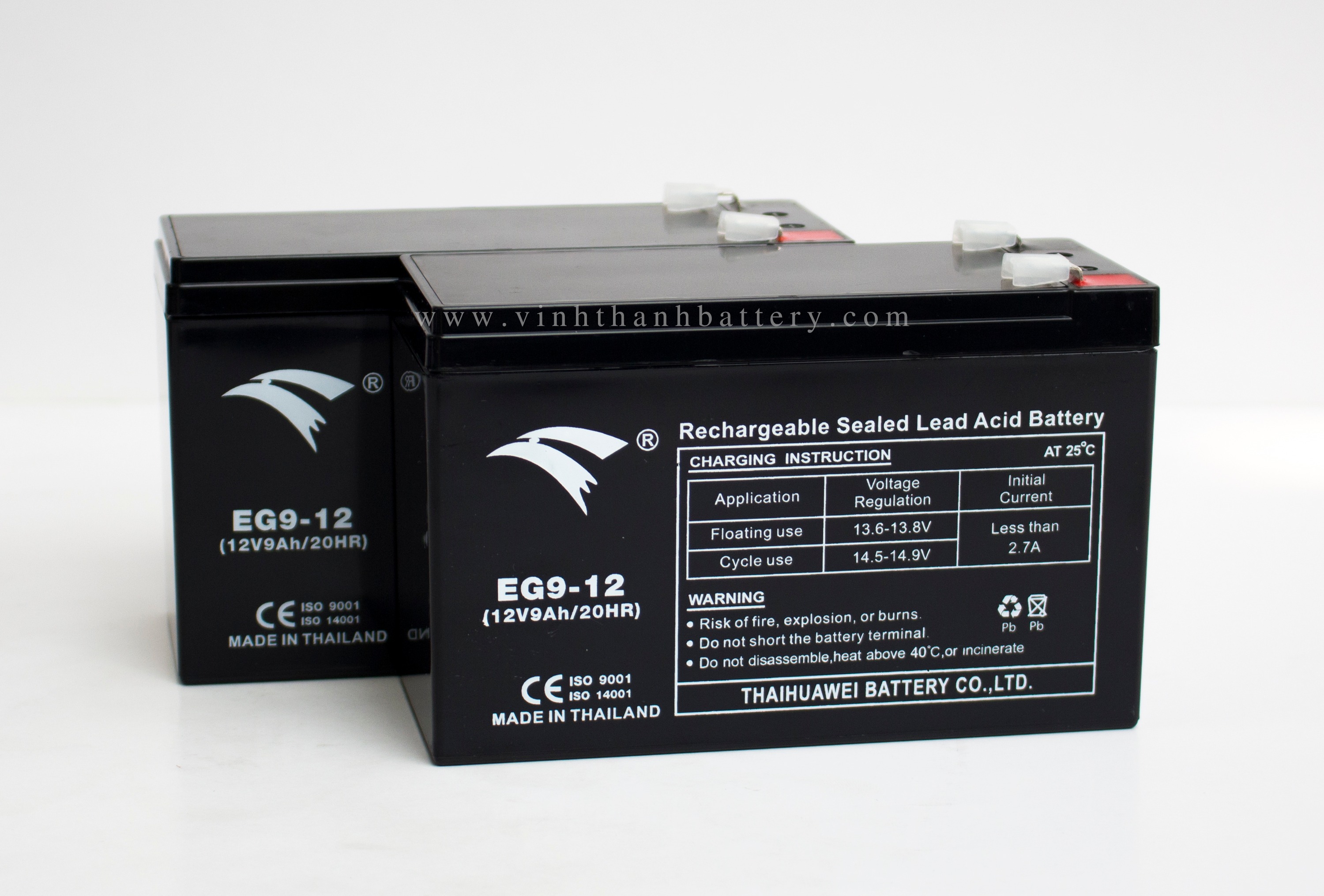Bình ắc quy ups xe đạp điện eagle 12v - 9ah